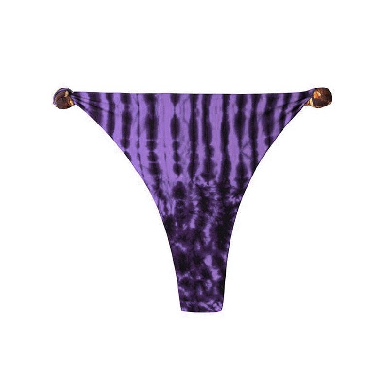 Ensemble bikini push-up à décolleté plongeant, maillot de bain d'été pour femme, deux pièces taille haute, push-up à décolleté plongeant, maillot de bain rayé et rembourré, maillot de bain taille haute pour femme