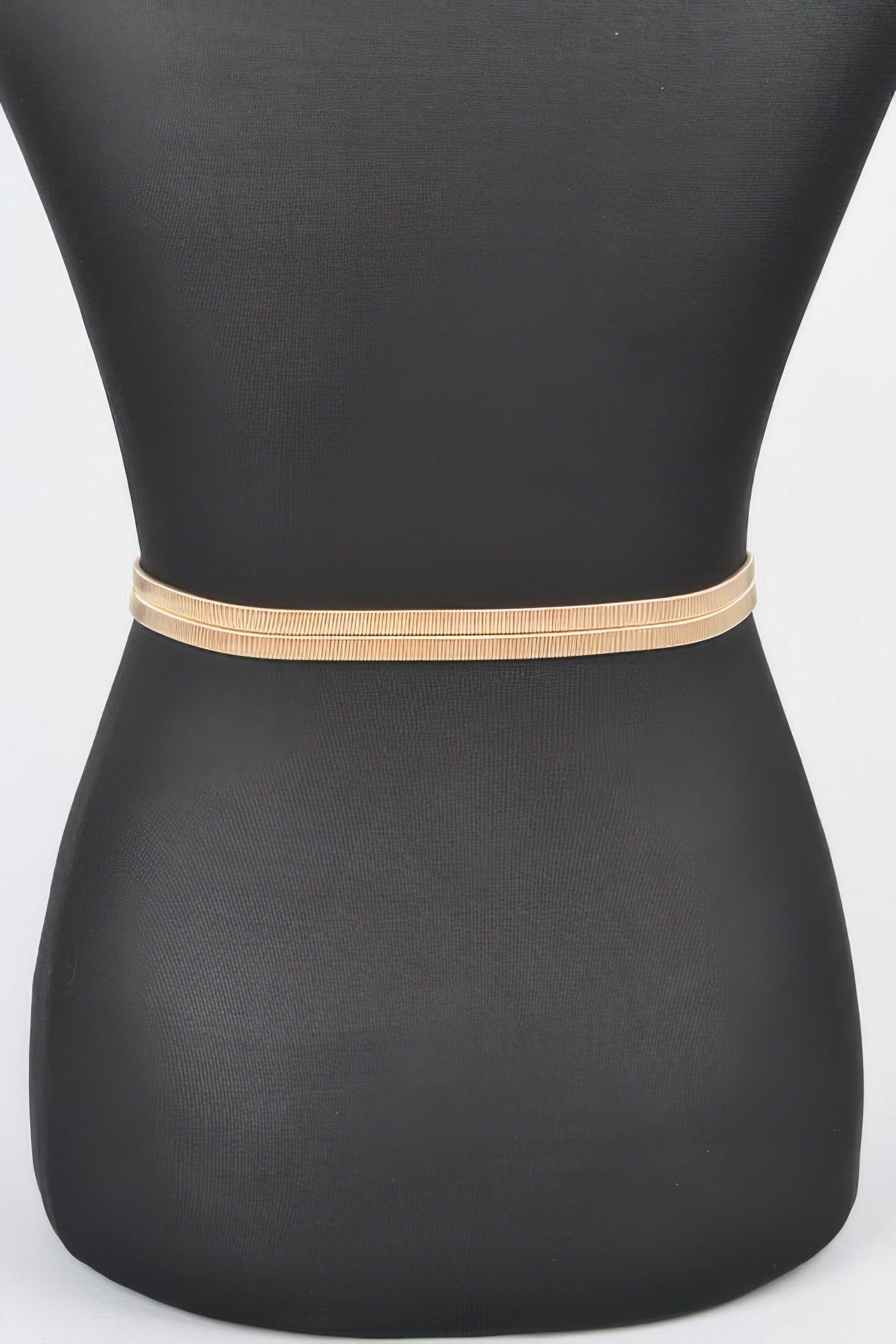 Ceinture extensible à boucle en métal martelé