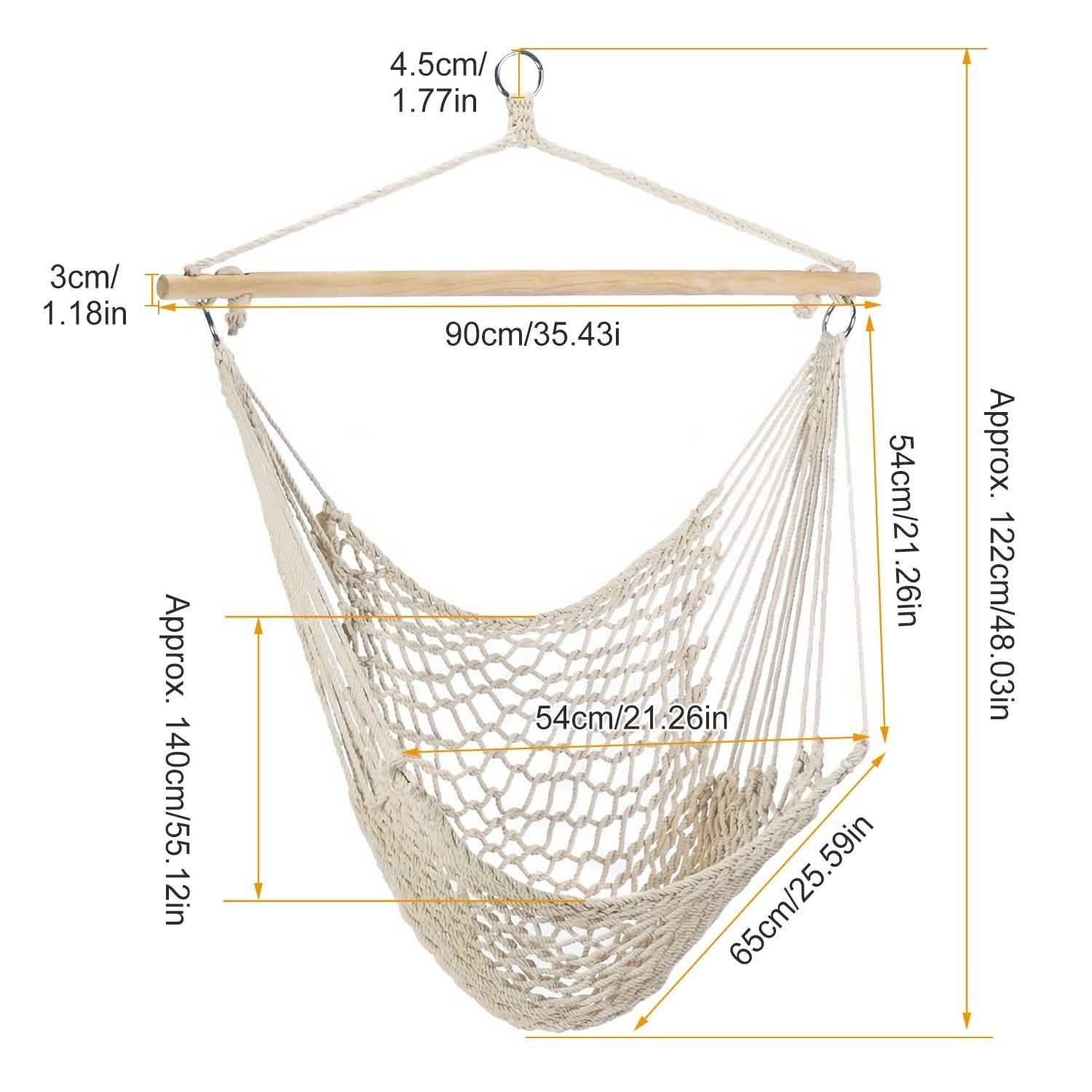 Chaise hamac suspendue