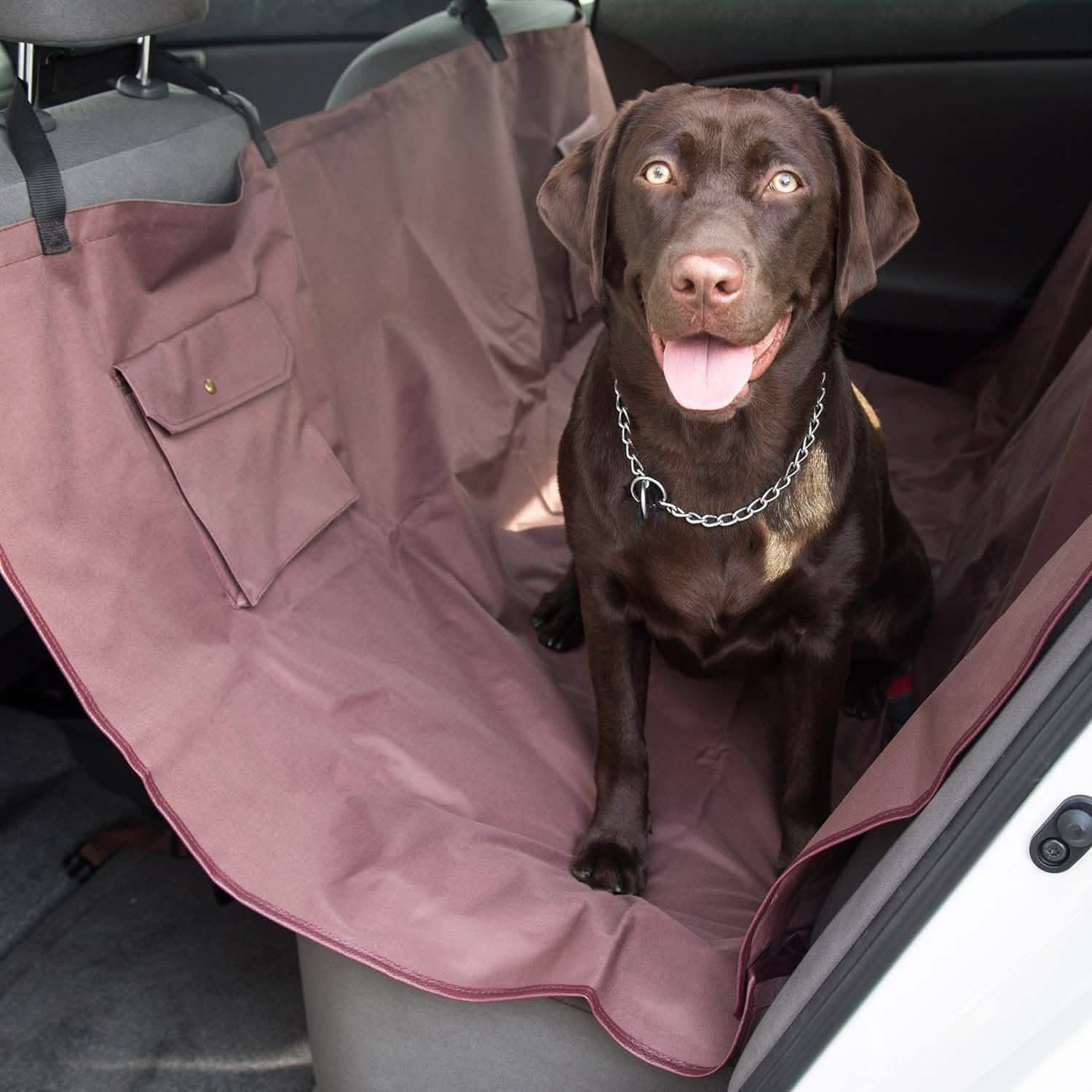 Housse de siège de voiture imperméable pour chien, style hamac