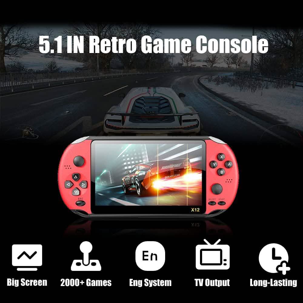 Console de Jeu Portable pour Enfants/Adultes X12 Pro