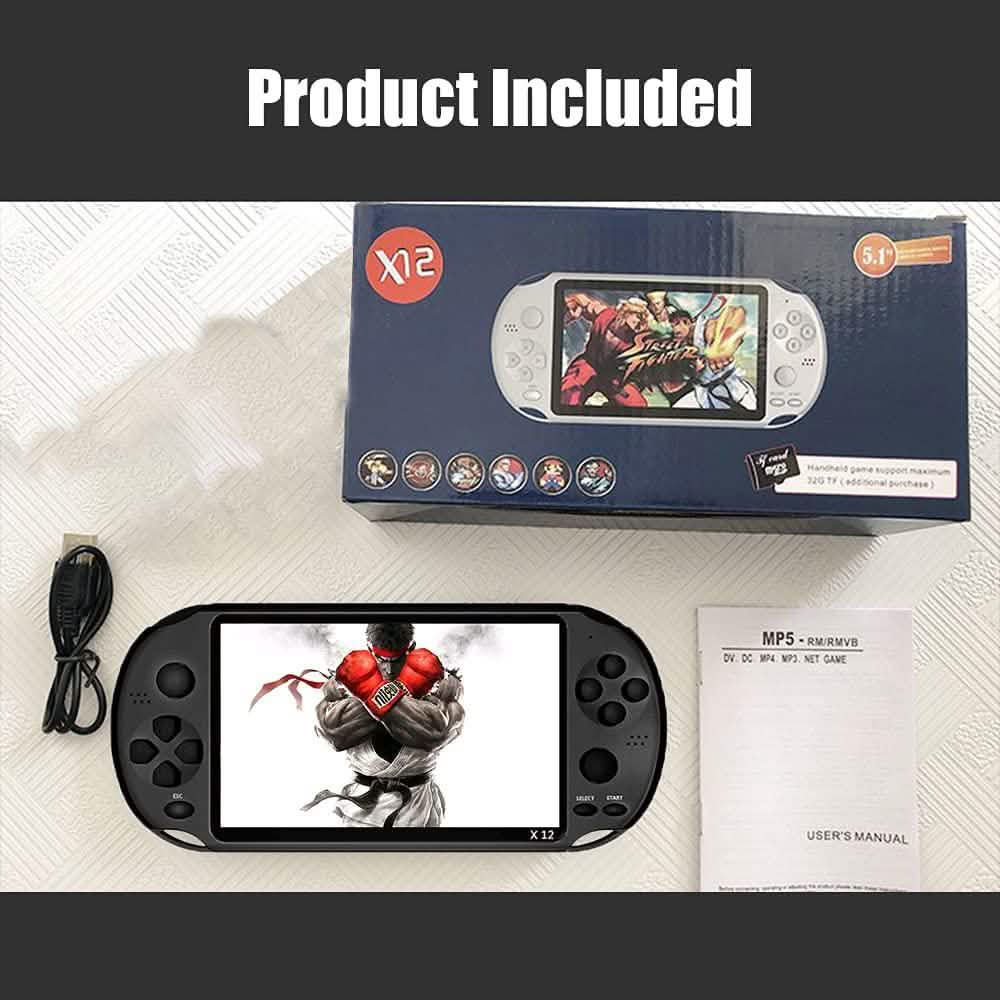 Console de Jeu Portable pour Enfants/Adultes X12 Pro