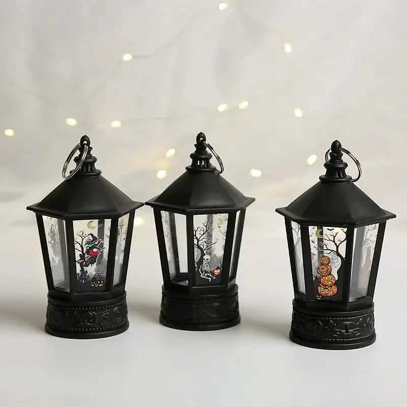Lampe à vent LED portative en forme de bougie pour décorations et fêtes d'Halloween