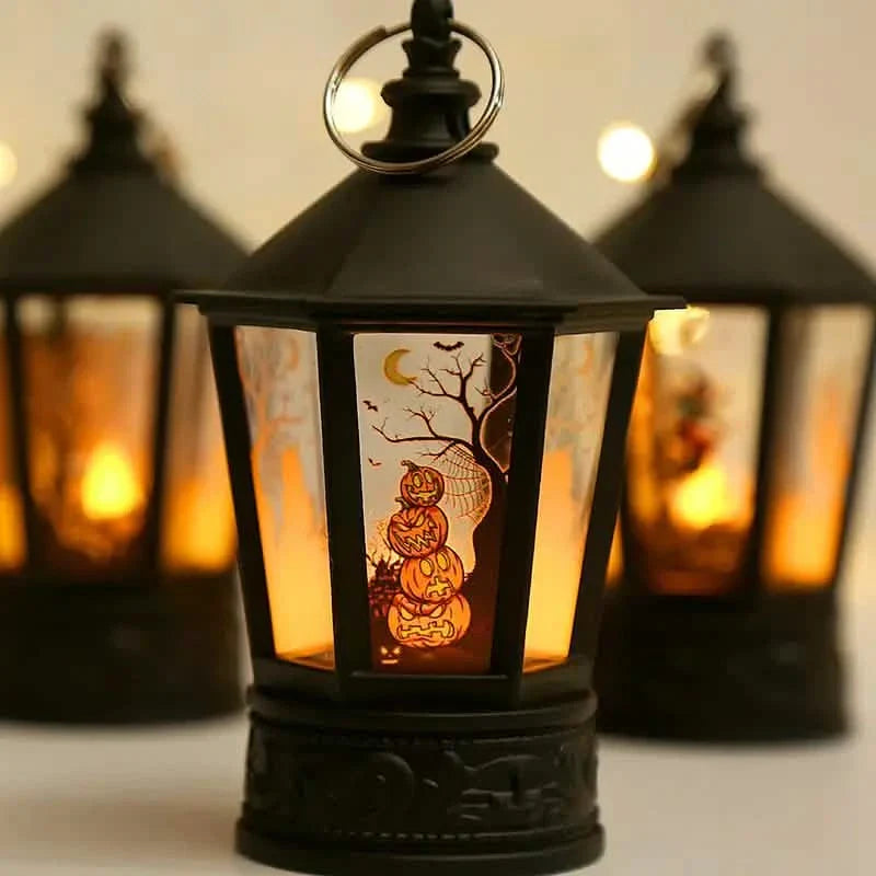 Lampe à vent LED portative en forme de bougie pour décorations et fêtes d'Halloween