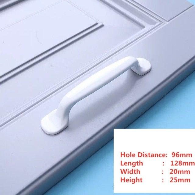 Poignées de tiroir, armoire, meubles de cuisine, poignées pour bouton d'armoire, tiroir, meubles, cuisine, bouton de simplicité, blanc, acier inoxydable, tube creux, barres de traction, bouton d'armoire pour quincaillerie de meubles de cuisine