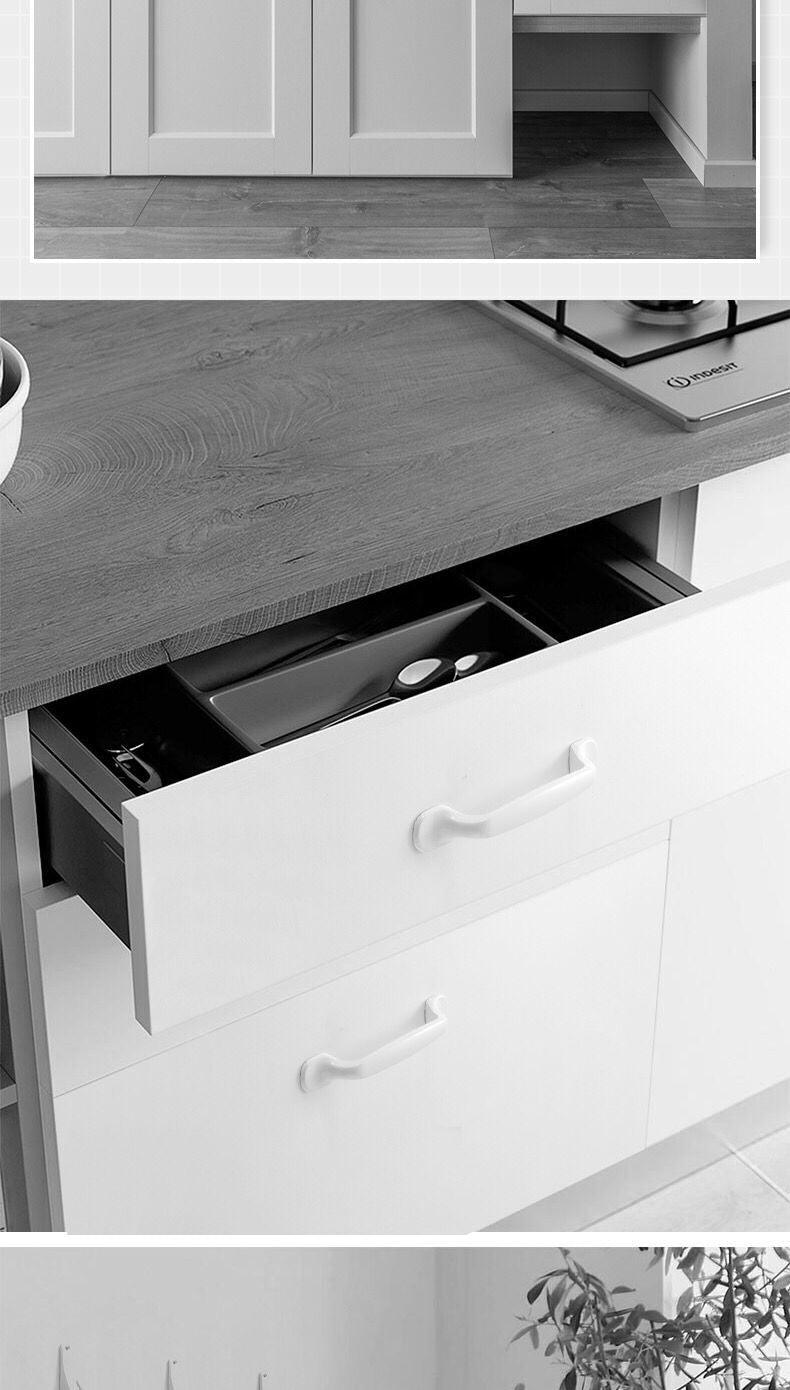 Poignées de tiroir, armoire, meubles de cuisine, poignées pour bouton d'armoire, tiroir, meubles, cuisine, bouton de simplicité, blanc, acier inoxydable, tube creux, barres de traction, bouton d'armoire pour quincaillerie de meubles de cuisine