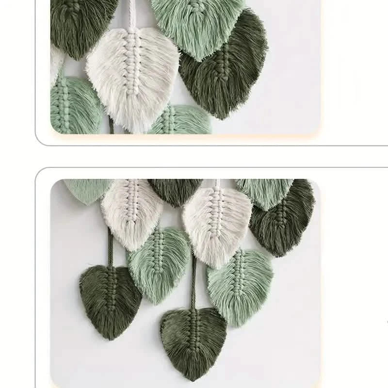 Feuille de tapisserie en corde de coton tissée à la main