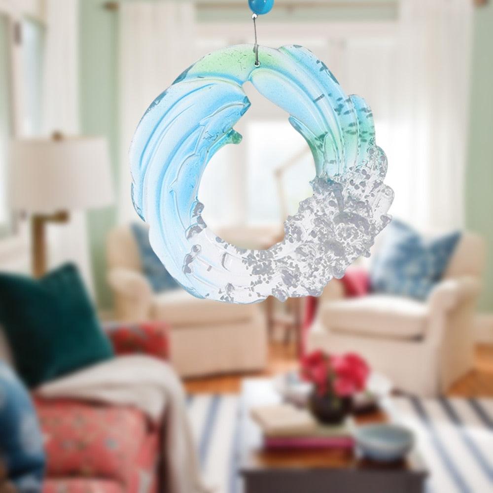 Décorations suspendues Attrape-soleil marin Carillons éoliens en acrylique Décoration artisanale Cadeau fait main Carillons éoliens de jardin pour Patio et Terrasse Meilleurs carillons éoliens musicaux en métal pour l'extérieur et la maison