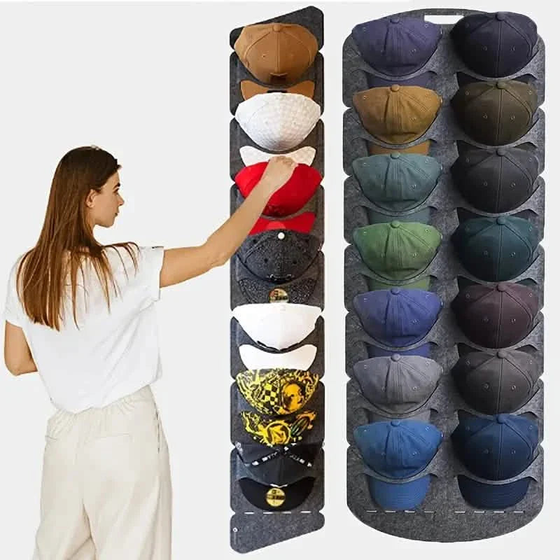 Organisateurs de Casquettes à Suspendre, Rangement en Feutre pour Casquettes de Baseball