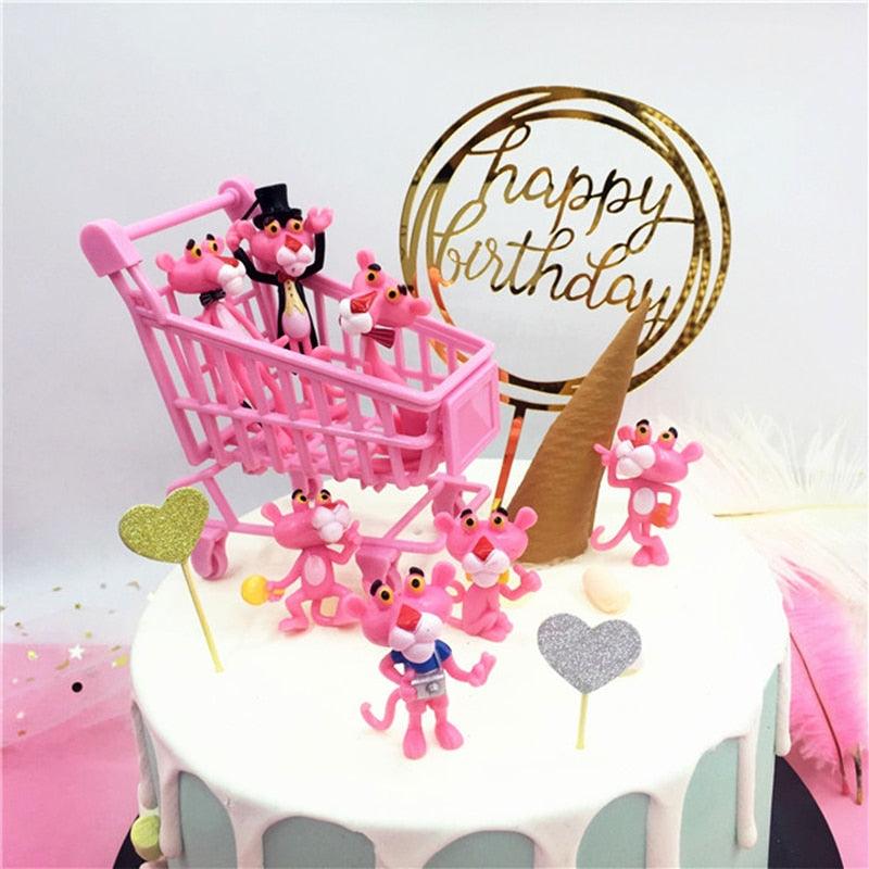 Décoration de gâteau Joyeux Anniversaire, Doré, en acrylique, pour gâteau d'anniversaire, Décoration de gâteau Joyeux Anniversaire, en acrylique, avec lettres, pour fournitures de fête, décorations de gâteau Joyeux Anniversaire Noires.