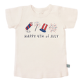 t-shirt imprimé | fusée joyeux 4 juillet