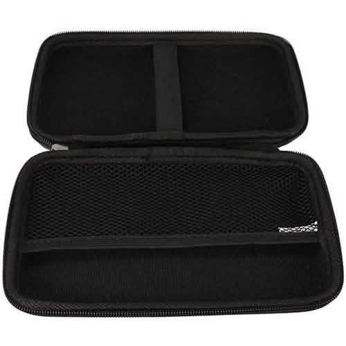 Housse rigide en EVA 10" pour tablettes et GPS, fermeture éclair et pochette de rangement en filet
