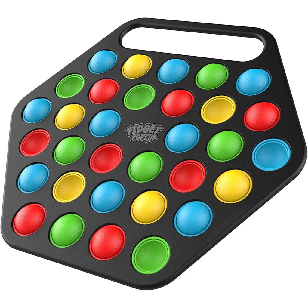 Tableau de jouets Fidget Pop it rigides avec poignée de transport pour adultes et enfants