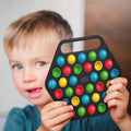 Tableau de jouets Fidget Pop it rigides avec poignée de transport pour adultes et enfants