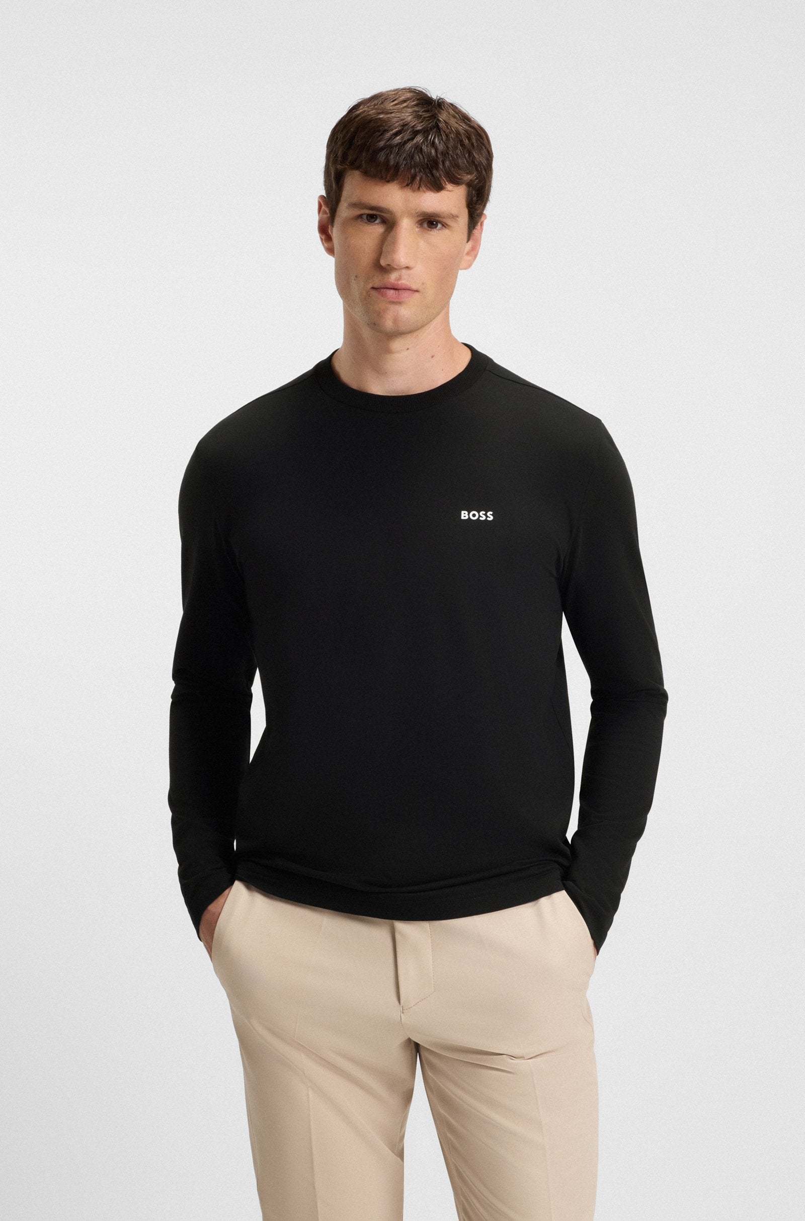 T-shirt long Boss Green - Noir