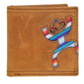 Portefeuille Homme à Deux Volets HOOey Inlay Serape Hands-Up (Tan)