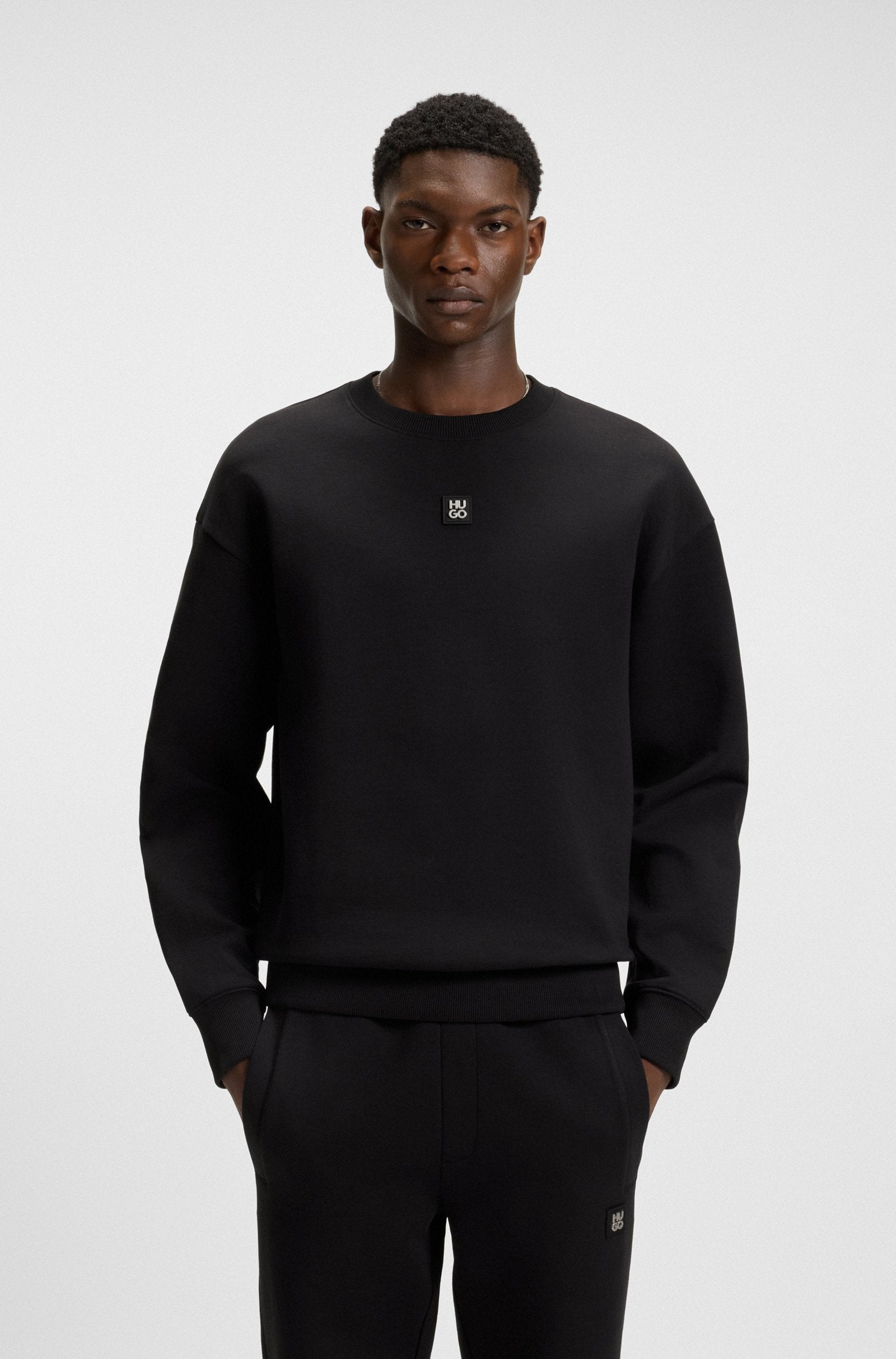 Hugo Boss Dettil col rond - Noir