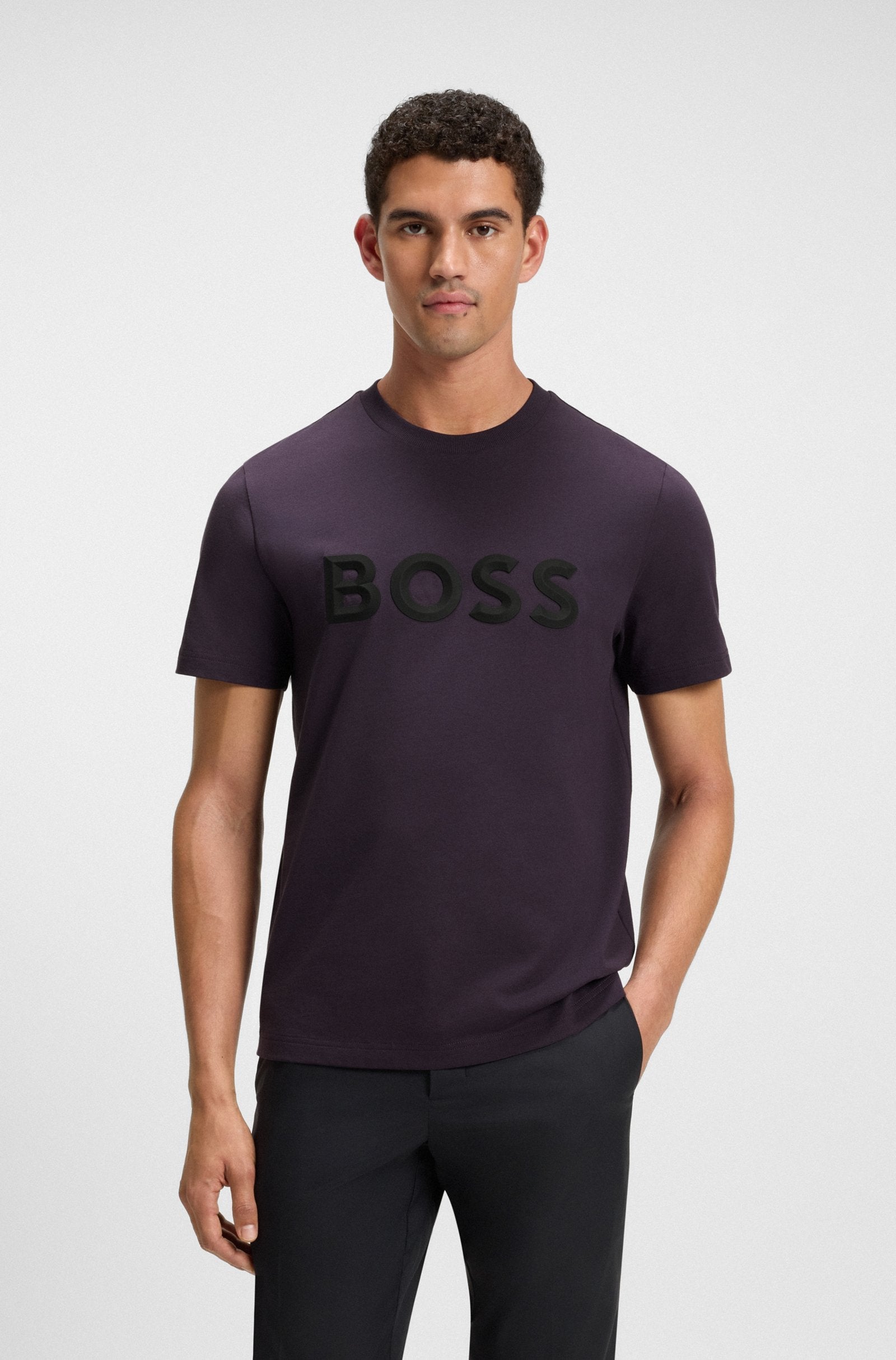 T-shirt Iconic Zone Boss Green - Violet foncé