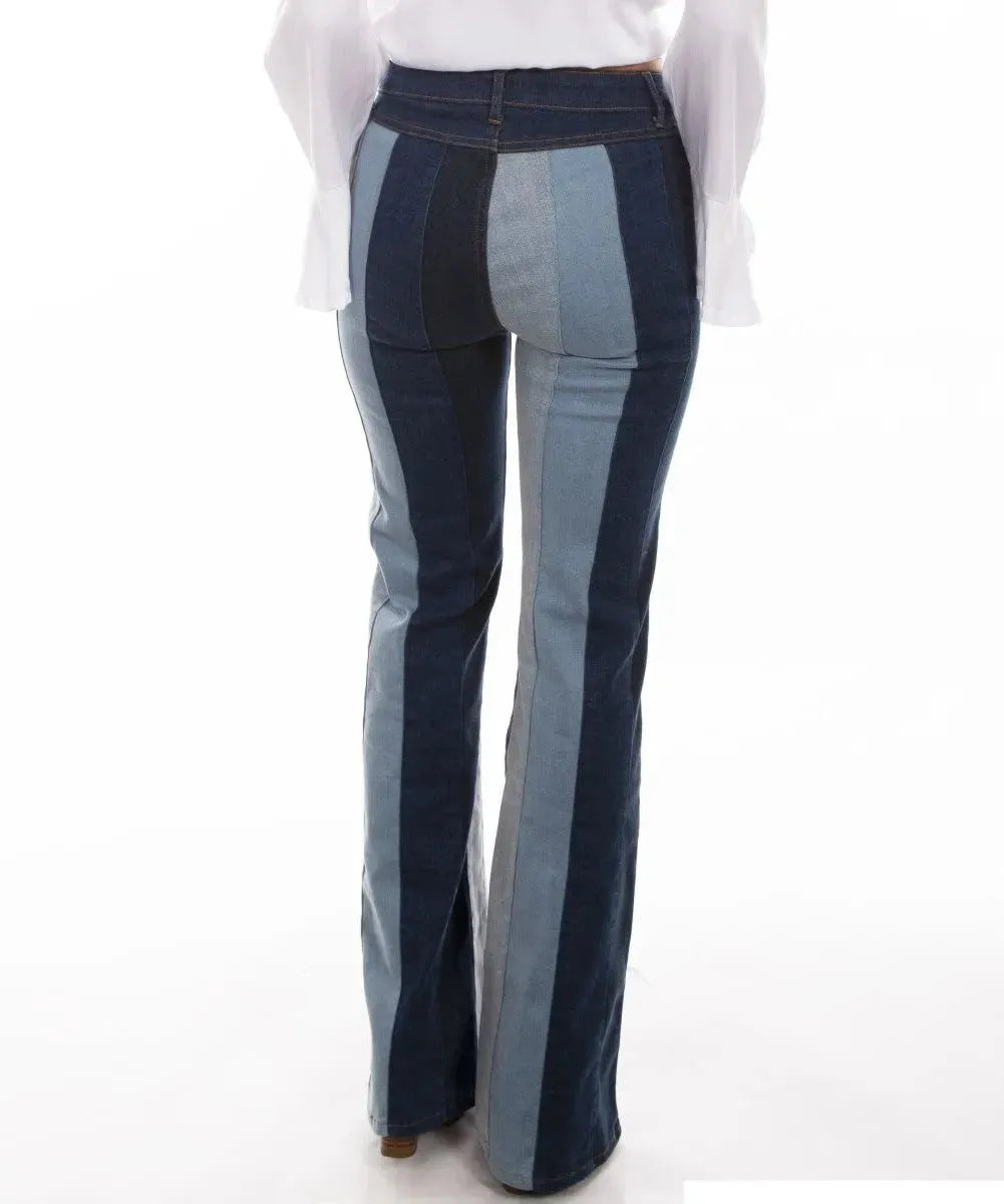 Jean évasé Honey Creek Color Block pour femme