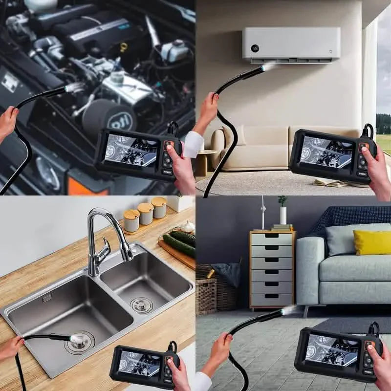 Endoscope HD 1080P avec écran LCD 4,3" – Caméra étanche rechargeable