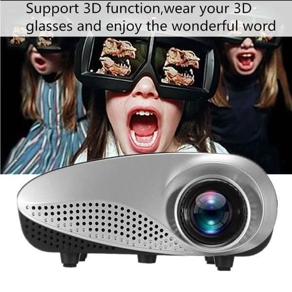 Mini projecteur LED HD Cinéma de maison 3D