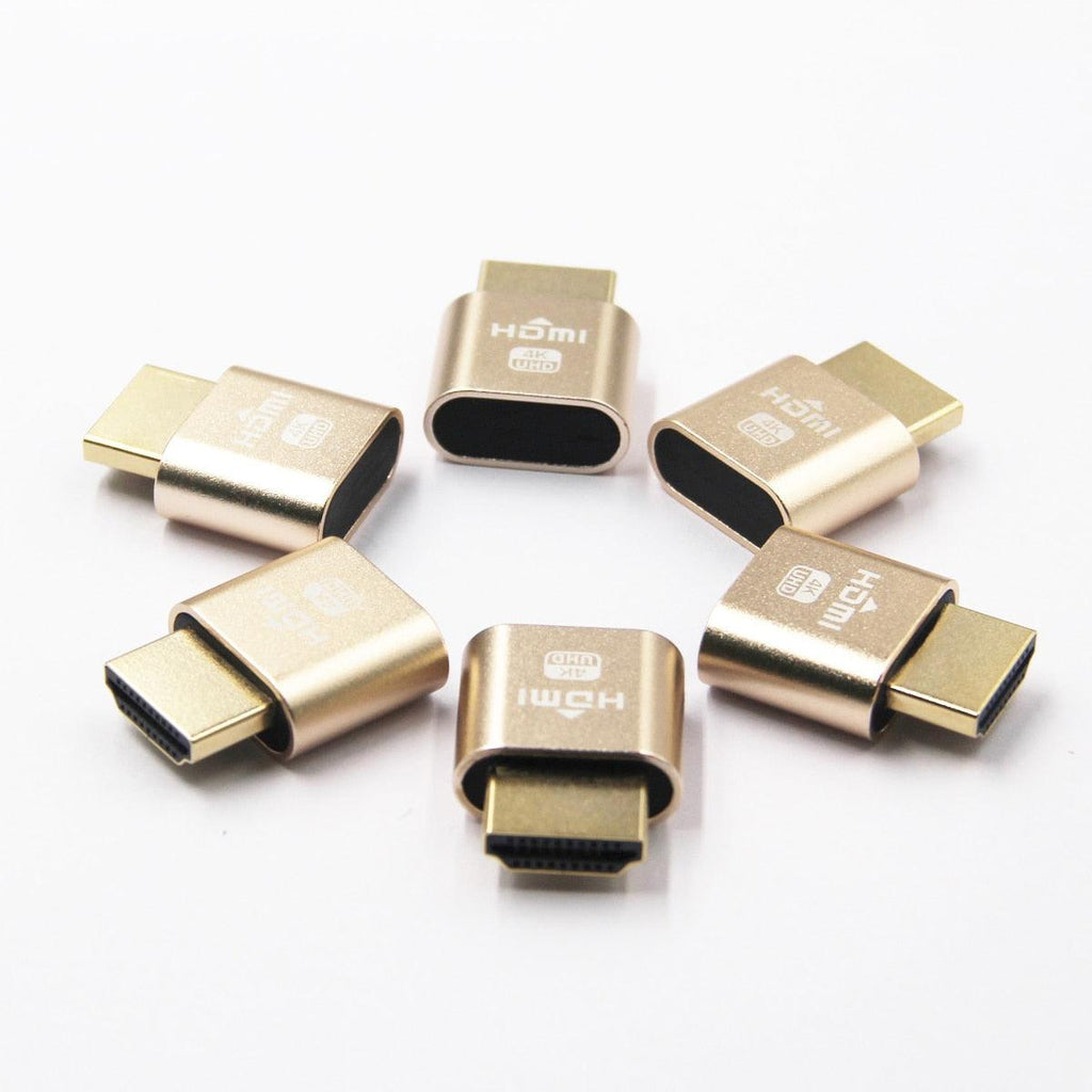 Écran virtuel HDMI 4K Prise d'affichage HDMI adaptateur de leurre Prise virtuelle HDMI Écran virtuel haute résolution Émulateur d'affichage Adaptateur sans tête de nouvelle génération Prend en charge jusqu'à la 4K