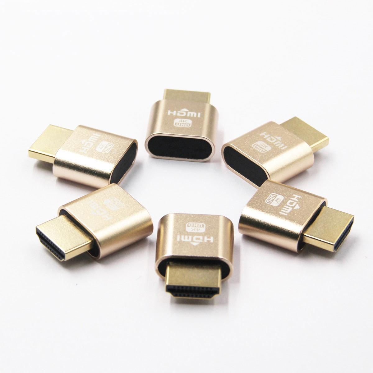 Écran virtuel HDMI 4K Prise d'affichage HDMI adaptateur de leurre Prise virtuelle HDMI Écran virtuel haute résolution Émulateur d'affichage Adaptateur sans tête de nouvelle génération Prend en charge jusqu'à la 4K