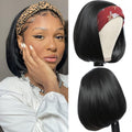 Perruques bandeau synthétiques lisses courtes bob perruque synthétique pour femmes noires perruques faciles à porter pour femmes noires perruques de cosplay pour femmes cadeaux pour petites amies