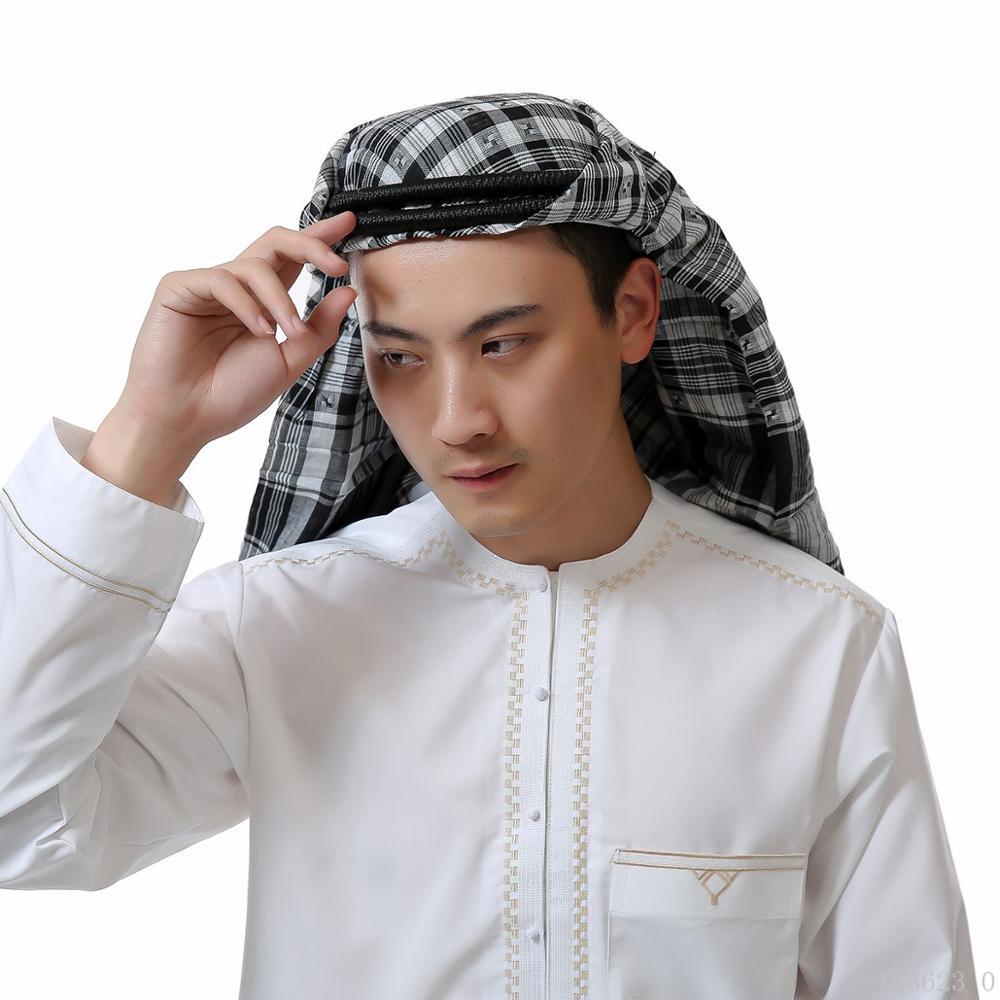 Foulard Hijab Homme Coton Arabe Hijab Burqa Palestine Keffieh Écharpe Vêtements Islamiques Arabes Homme Musulman Hijab Foulard Motif de Shemagh Keffieh Arabe Homme Arabe Keffieh Foulard Musulman Arabe Homme Châle