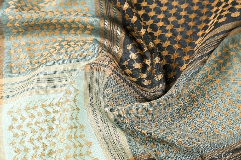 Foulard Hijab Homme Coton Arabe Hijab Burqa Palestine Keffieh Écharpe Vêtements Islamiques Arabes Homme Musulman Hijab Foulard Motif de Shemagh Keffieh Arabe Homme Arabe Keffieh Foulard Musulman Arabe Homme Châle
