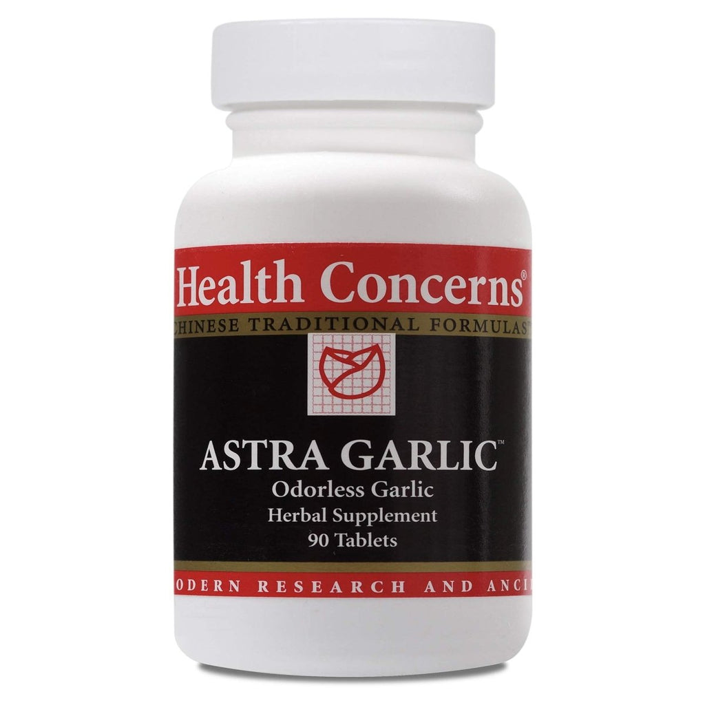Health Concerns - Astra Garlic - Odorless Garlic Chinese Herbal Supplement - Cardiovascular System Support - 90 Count