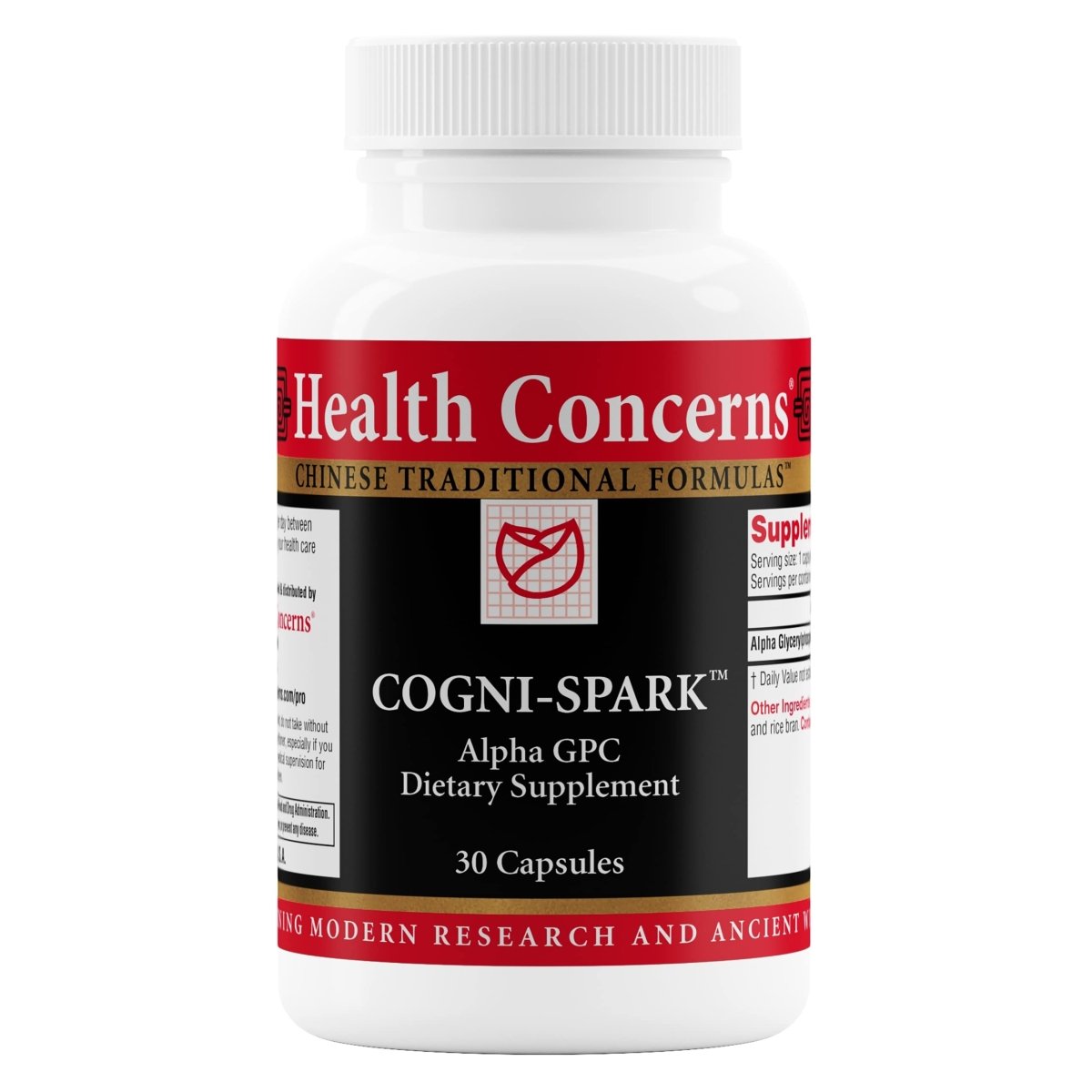 Health Concerns Cogni Spark - Soutien à la santé cérébrale pour la mémoire - Complément pour la concentration - 30 gélules
