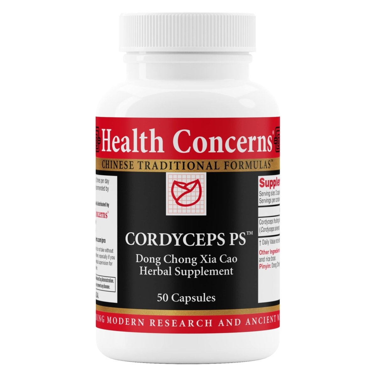 Santé Concerns Cordyceps PS - Complément pour la santé pulmonaire et le système respiratoire - 50 gélules