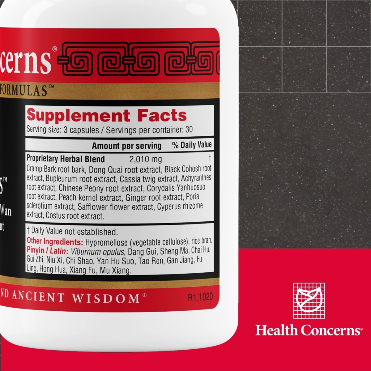 Health Concerns Cramp Bark Plus - Soulagement des crampes menstruelles et complément pour la santé des femmes - 90 gélules