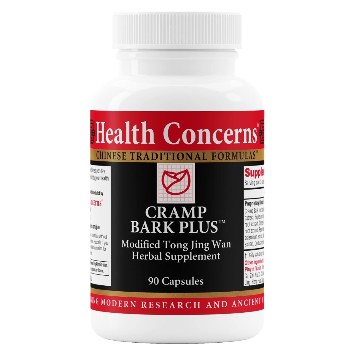 Health Concerns Cramp Bark Plus - Soulagement des crampes menstruelles et complément pour la santé des femmes - 90 gélules