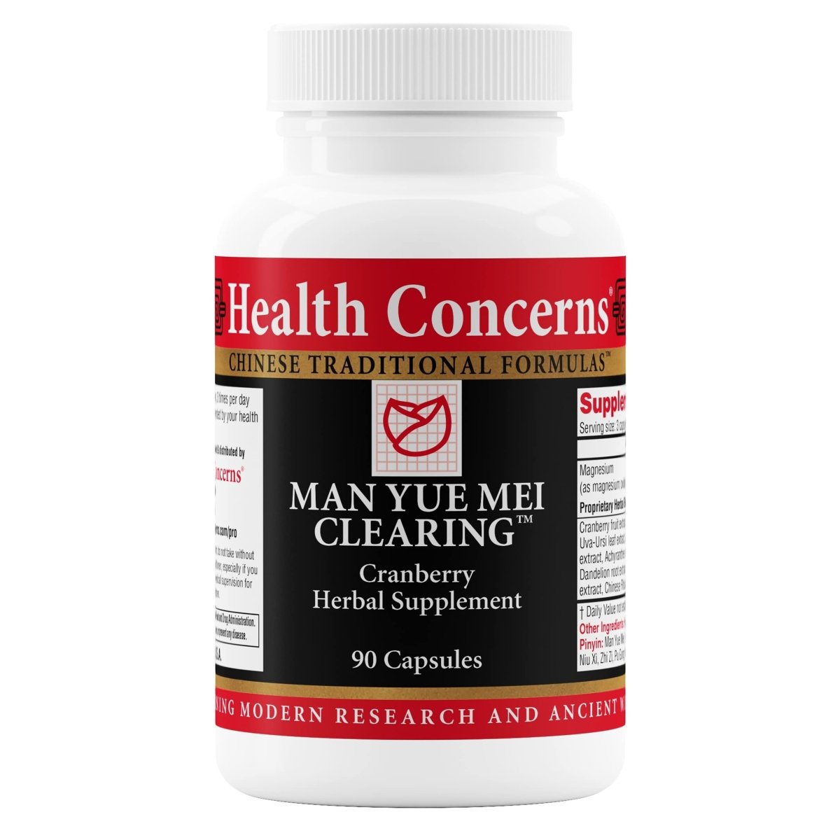 Problèmes de santé Man Yue Mei Clearing - Supplément de canneberge pour la santé des voies urinaires - 90 gélules