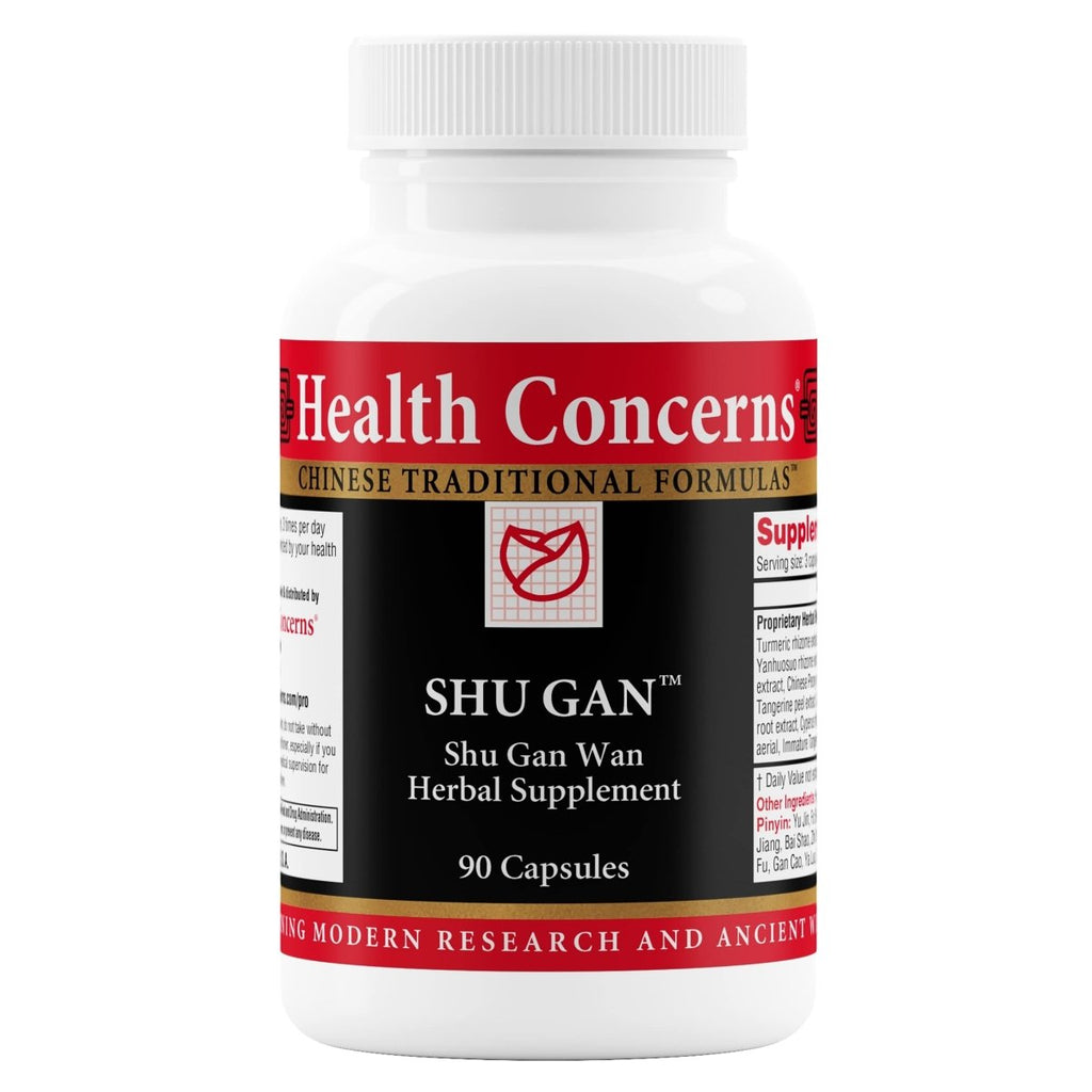 Health Concerns Shu Gan - Formule pour la santé du foie et complément de soutien digestif - 90 gélules