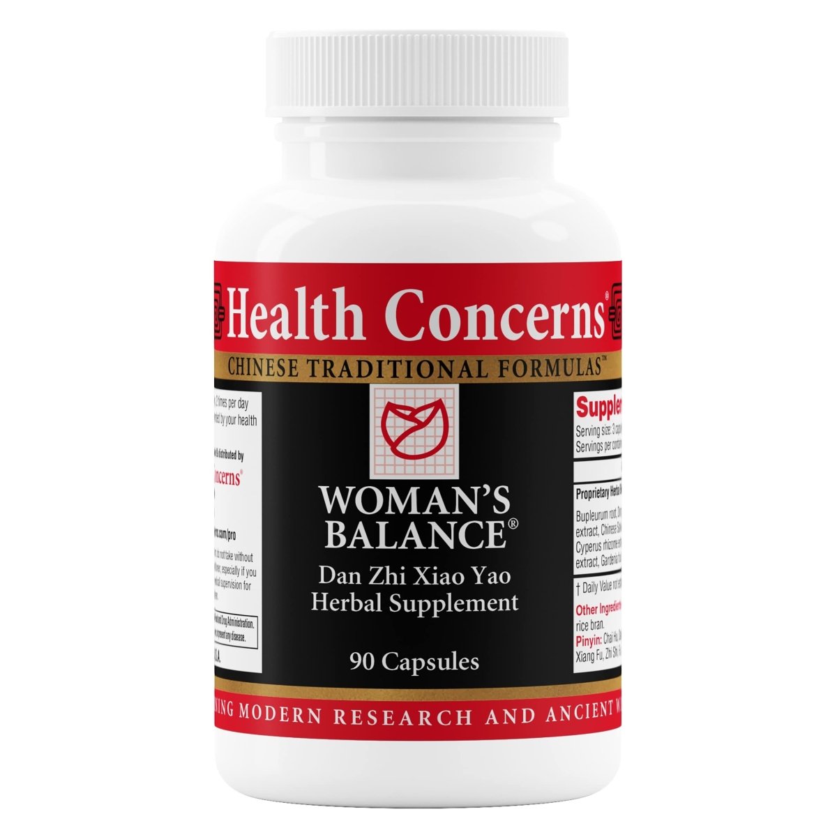 Health Concerns Woman's Balance - Complément Soulagement et Soutien du Syndrome Prémenstruel (SPM) pour Femmes - Grand format, 90 capsules