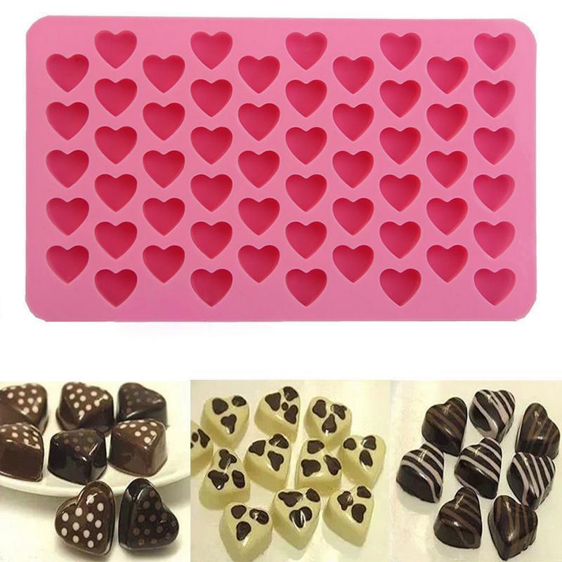 Moule en silicone en forme de cœur pour gâteaux, gelées, biscuits, savons, chocolats, outils de cuisson, accessoires de cuisine, moule à bonbons de la Saint-Valentin, moule à gelée.