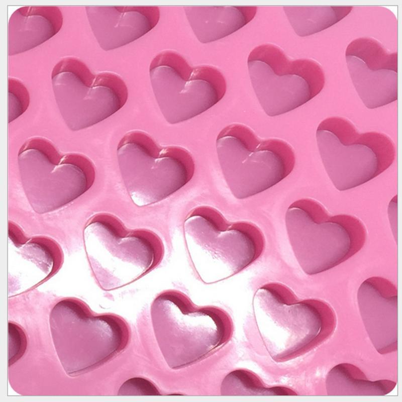 Moule en silicone en forme de cœur pour gâteaux, gelées, biscuits, savons, chocolats, outils de cuisson, accessoires de cuisine, moule à bonbons de la Saint-Valentin, moule à gelée.