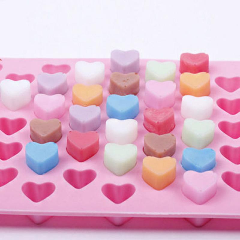 Moule en silicone en forme de cœur pour gâteaux, gelées, biscuits, savons, chocolats, outils de cuisson, accessoires de cuisine, moule à bonbons de la Saint-Valentin, moule à gelée.