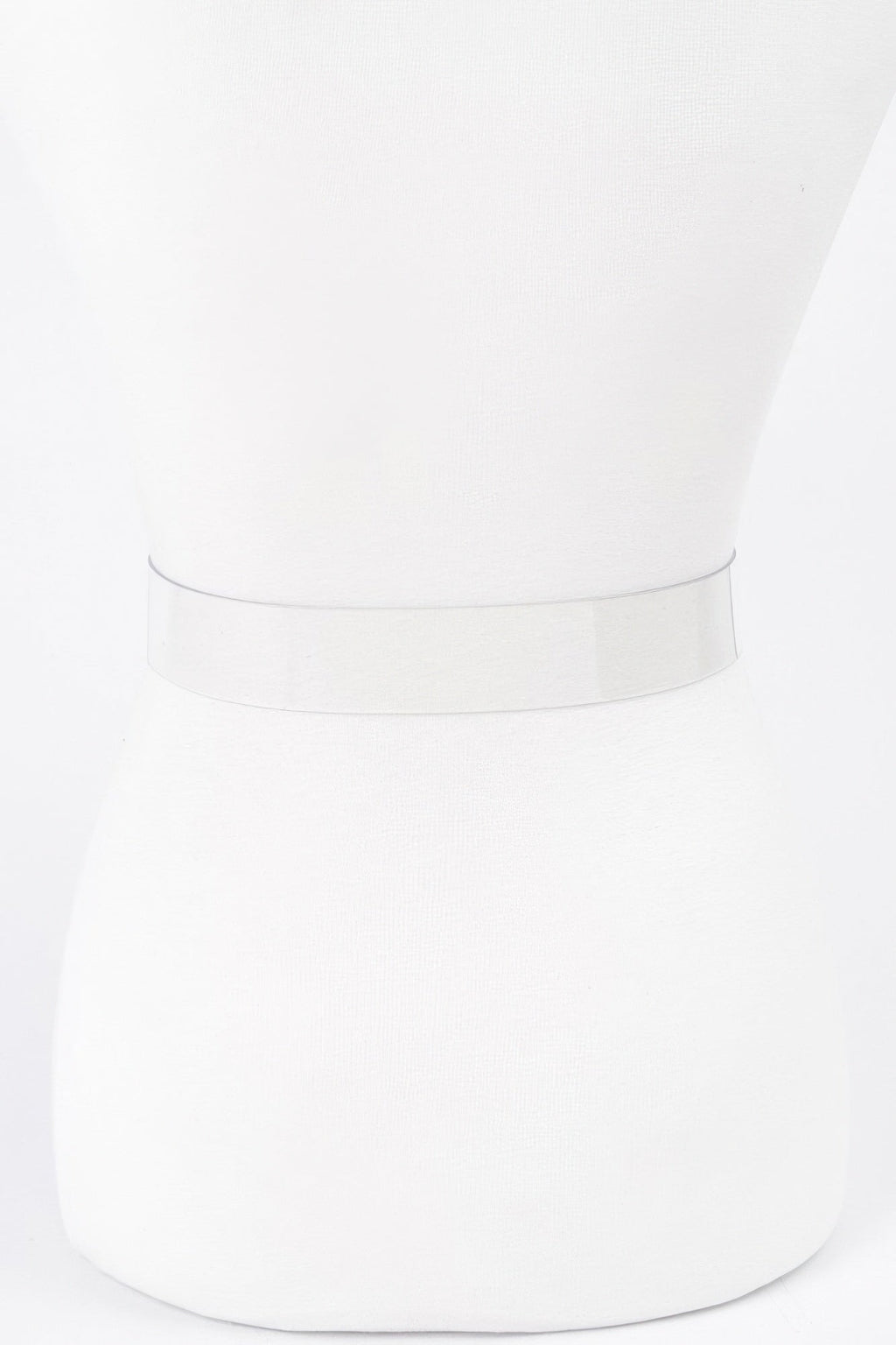 Ceinture transparente à boucle en métal en forme de cœur