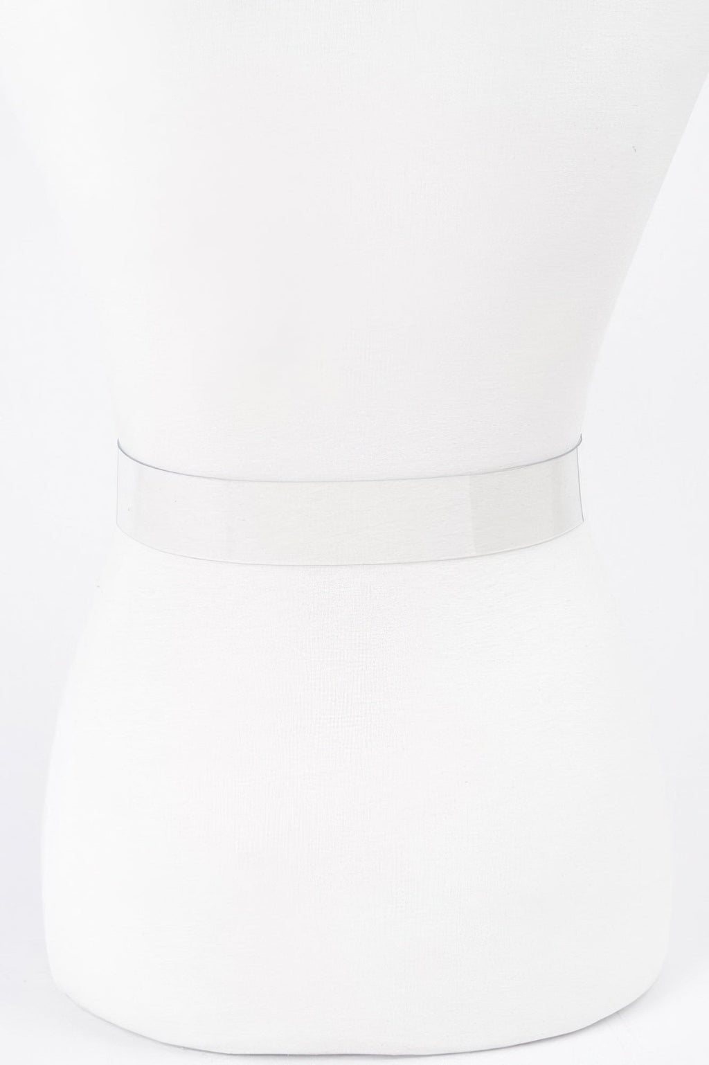 Ceinture transparente grande taille à boucle en métal en forme de cœur