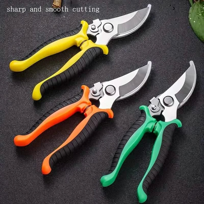 Sécateur robuste avec lames en acier inoxydable antirouille, outil de jardinage à main