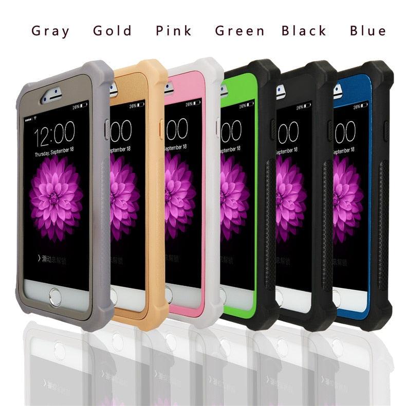 Coque de téléphone antichoc robuste pour iPhone 14 13 12 Coque arrière souple transparente Étui pare-chocs transparent intégral avec protection d'écran intégrée pour iPhone