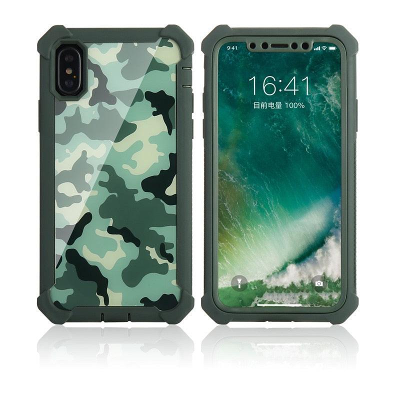 Coque de téléphone antichoc robuste pour iPhone 14 13 12 Coque arrière souple transparente Étui pare-chocs transparent intégral avec protection d'écran intégrée pour iPhone