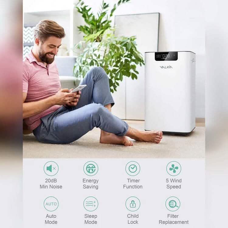 Purificateur d'air HEPA grande pièce 98 m²