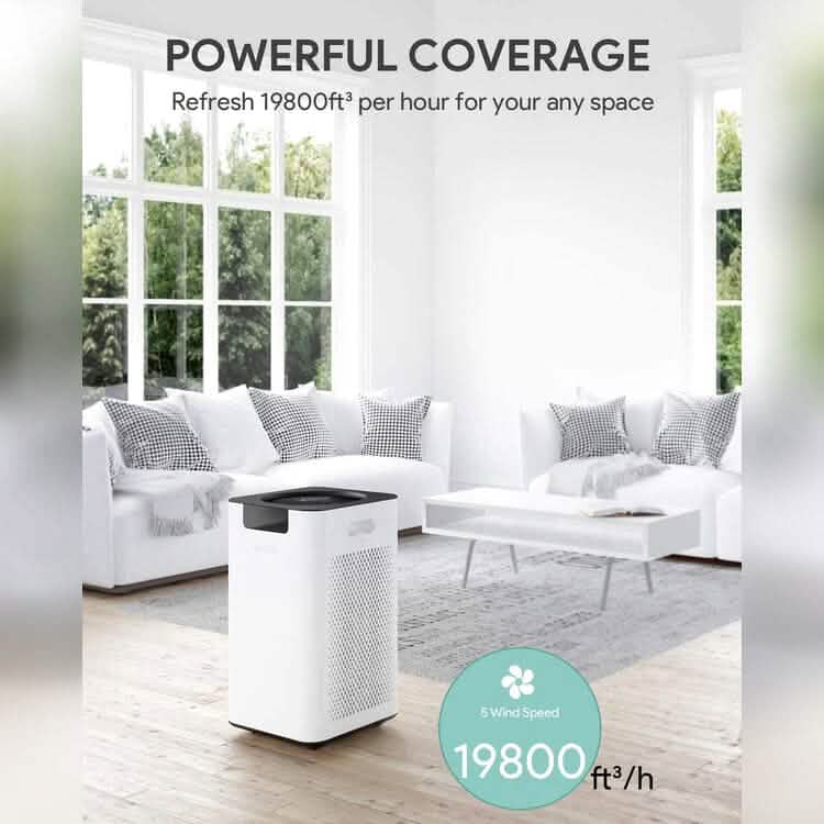 Purificateur d'air HEPA grande pièce 98 m²