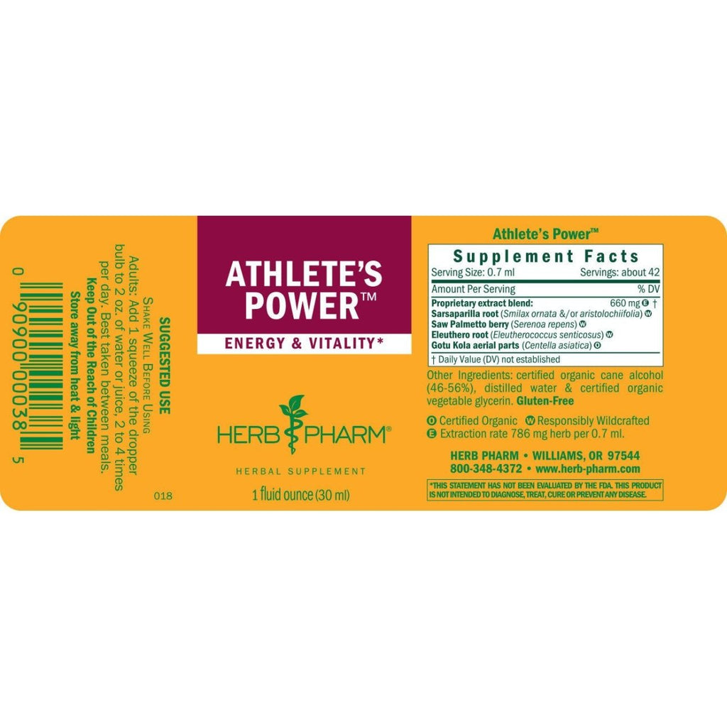 Herb Pharm Athlete's Power 1 oz
