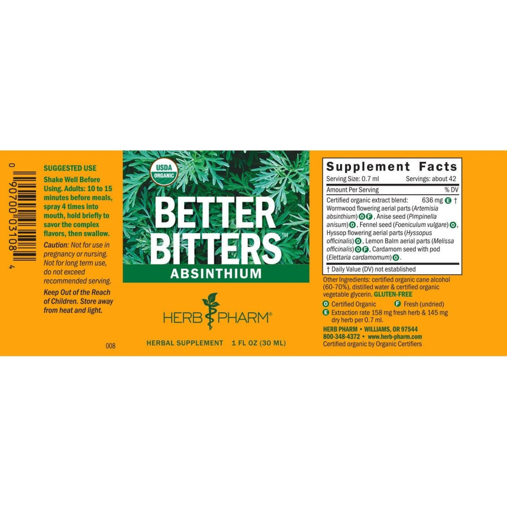 Herb Pharm Better Bitters Absinthium 30 ml
